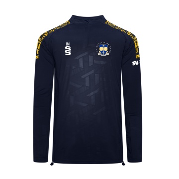 University of Bath - Impact 1/4 Zip Performance Top - Navy - Men's Fit