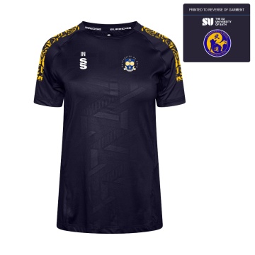 University of Bath - Kickboxing -IMPACT T-SHIRT-Navy - Women's Fit