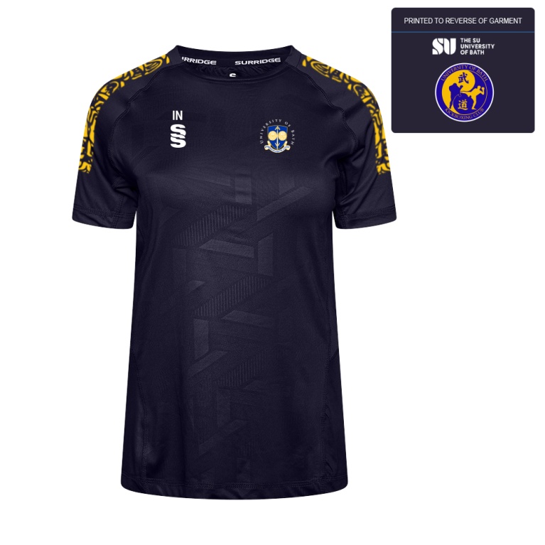 University of Bath - Kickboxing -IMPACT T-SHIRT-Navy - Women's Fit