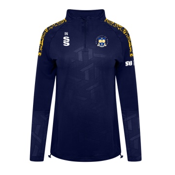 University of Bath - Impact 1/4 Zip Performance Top - Navy - Women's Fit