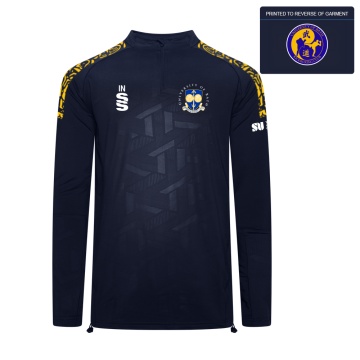 University of Bath - Kickboxing - Impact 1/4 Zip Performance Top - Navy - Men's Fit