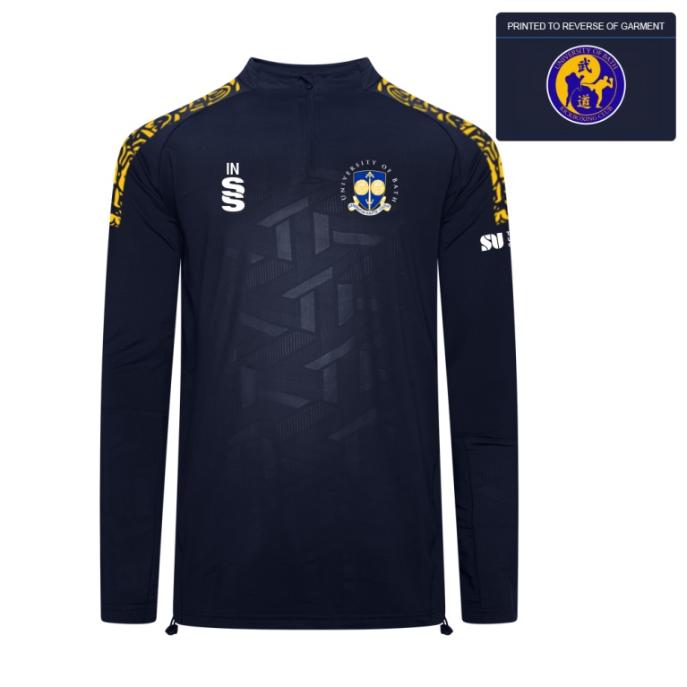 University of Bath - Kickboxing - Impact 1/4 Zip Performance Top - Navy - Men's Fit