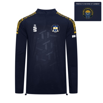 University of Bath - Basketball - Impact 1/4 Zip Performance Top - Navy - Men's Fit