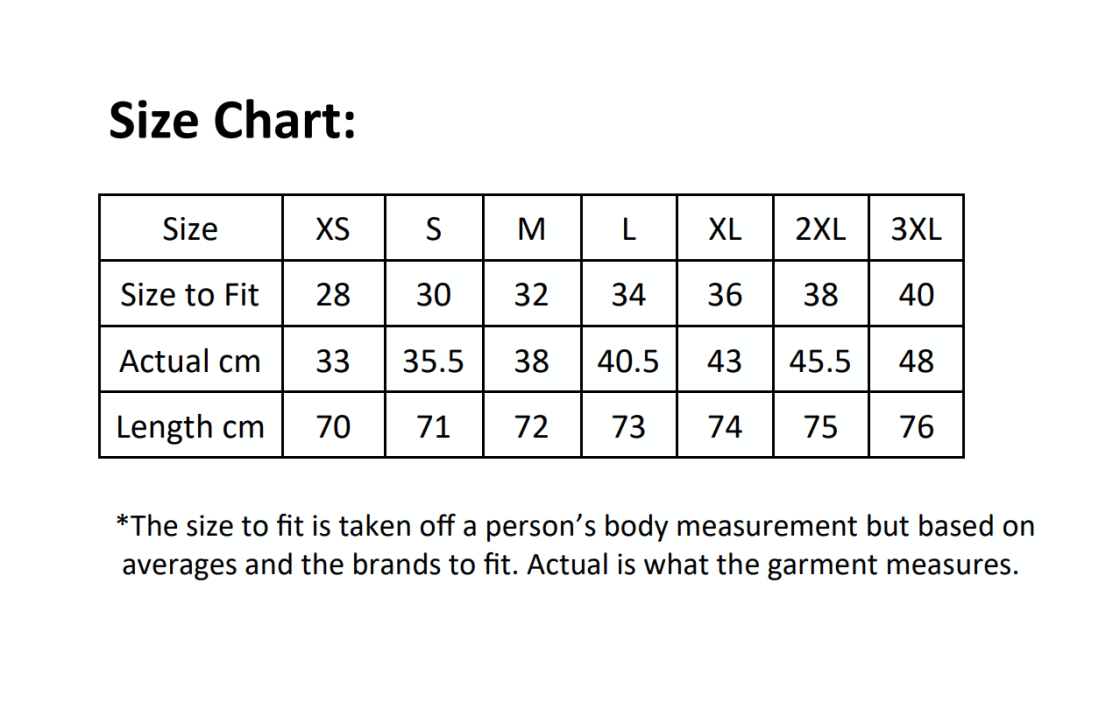 University of Bath - Lacrosse Joggers - Black - Unisex Fit - Size Guide