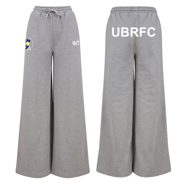 Bath University - Rugby Union - Womens Wide Leg Joggers Grey