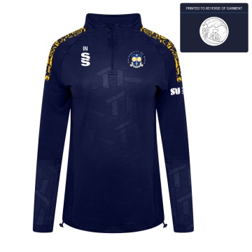 University of Bath - Surf -Impact 1/4 Zip Performance Top - Navy - Women's Fit