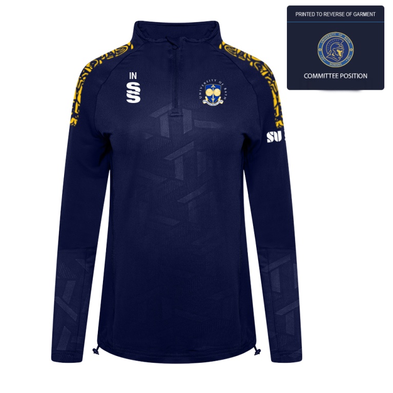 University of Bath - Baseball - Impact 1/4 Zip Performance Top - Women's Fit