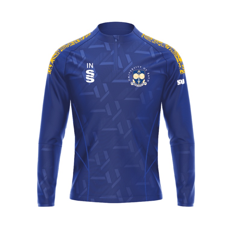 University of Bath - Impact 1/4 Zip Performance Top - Royal - Men's Fit