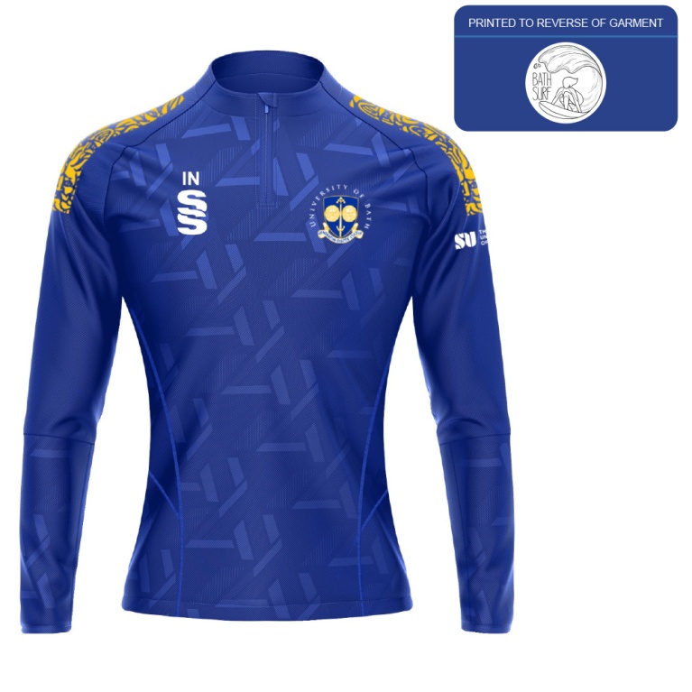 University of Bath - Surf - Impact 1/4 Zip Performance Top - Royal - Women's Fit