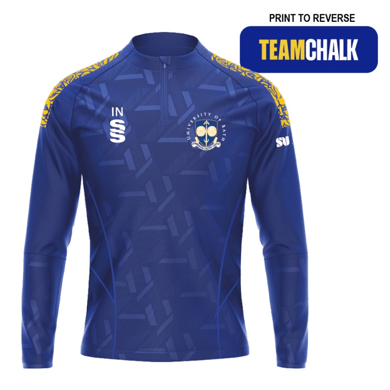 University of Bath - Weightlifting & Powerlifting - Impact 1/4 Zip Performance Top - Royal - Women's Fit