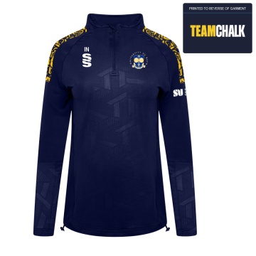 University of Bath - Weightlifting & Powerlifting - Impact 1/4 Zip Performance Top - Navy - Women's Fit
