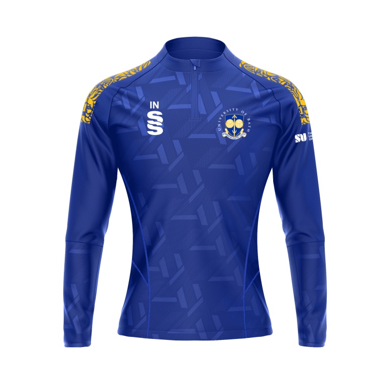 University of Bath - Impact 1/4 Zip Performance Top - Royal - Women's Fit