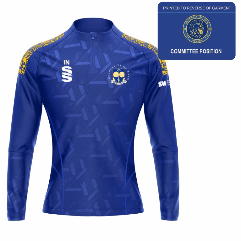 University of Bath - Baseball - Impact 1/4 Zip Performance Top - Royal - Women's Fit