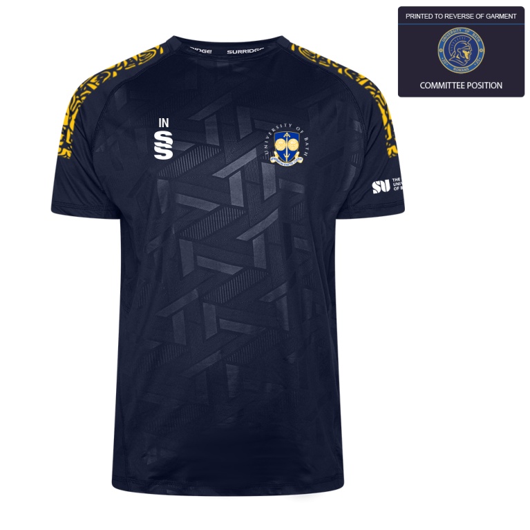 University of Bath - Baseball - IMPACT T-SHIRT-Navy - Men's Fit
