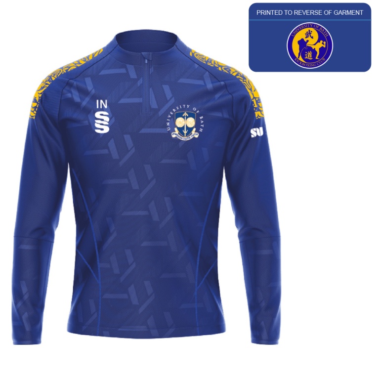 University of Bath - Kickboxing - Impact 1/4 Zip Performance Top - Royal - Men's Fit