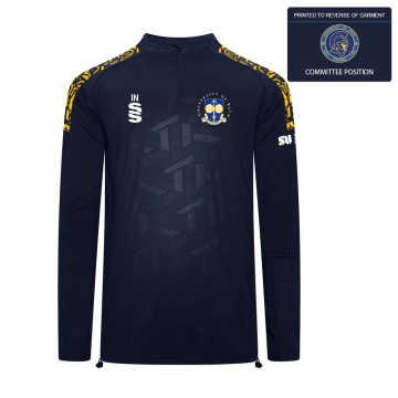 University of Bath - Baseball - Impact 1/4 Zip Performance Top - Navy - Men's Fit