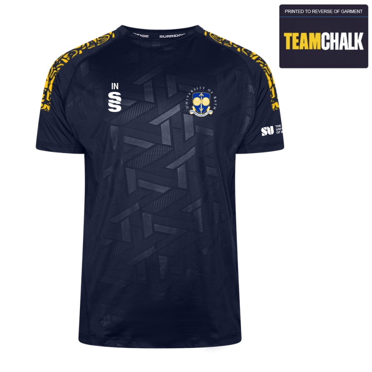 University of Bath - Weightlifting & Powerlifting - IMPACT T-SHIRT-Navy - Men's Fit
