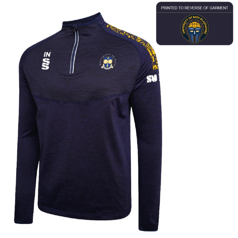 University of Bath - Basketball - ¼ Performance Top - Navy