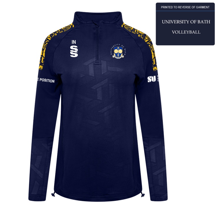 University of Bath - Impact 1/4 Zip Performance Top - Women's Fit Volleyball