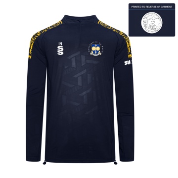 University of Bath - Surf - Impact 1/4 Zip Performance Top - navy  - Men's Fit