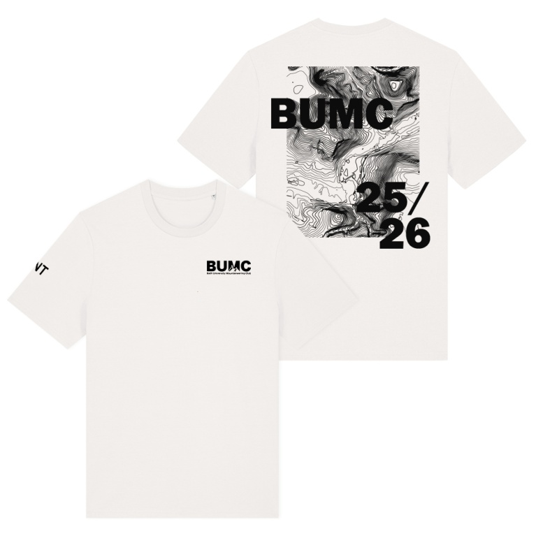 University of Bath - Mountaineering - BUMC 25/26 Graphic T-Shirt - Unisex - White